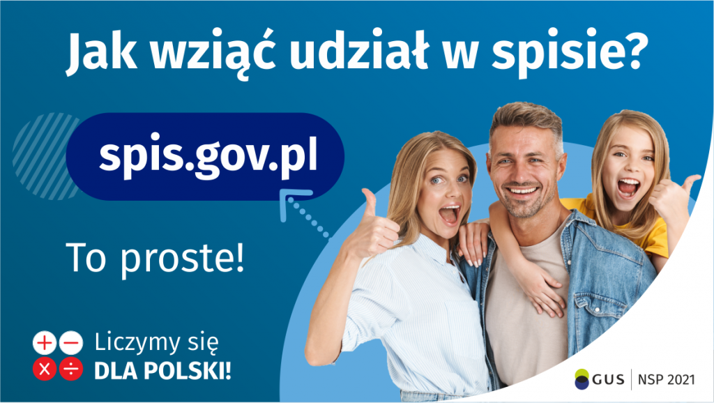 Narodowy spis, ulotka reklamująca