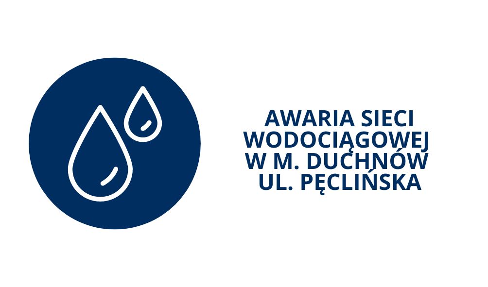 Awaria sieci wodociagowej w miejscowości Duchnów ul. Pęclińska