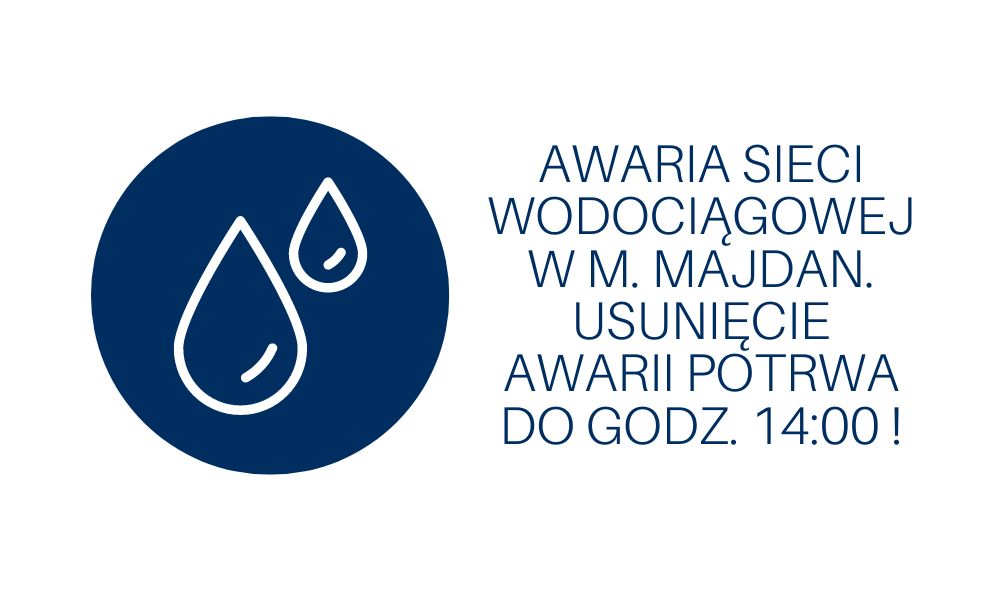 Awaria sieci wodociągowej w m. Majdan