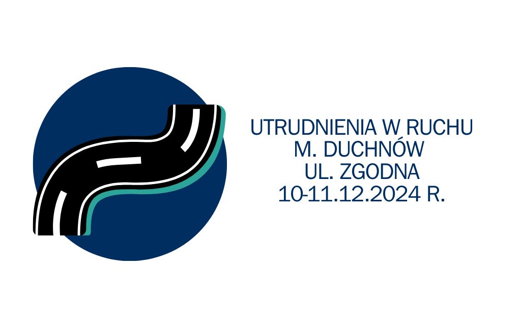 Utrudnienia w ruchu m. duchnów ul. Zgodna 10-11.12.2024